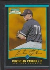 2001 Bowman Chrome Christian Parker #326 card