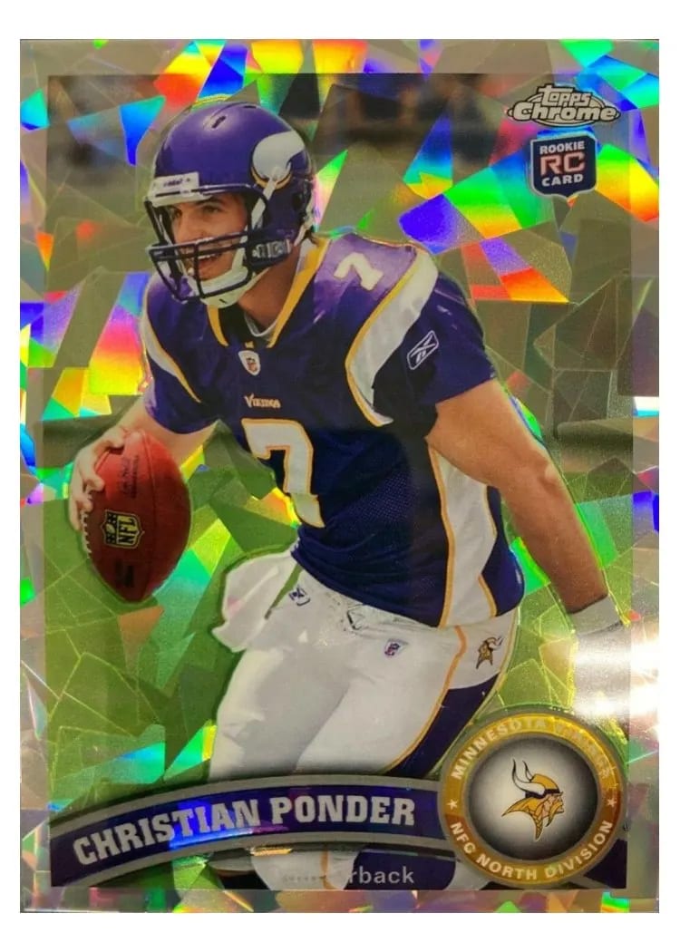 2011 Topps Chrome Christian Ponder #165 card