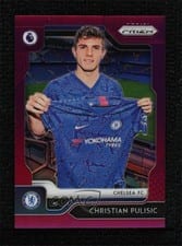 2019 Panini Prizm Premier League Christian Pulisic Purple Prizm #30 card