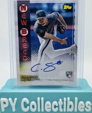 2024 Topps Archives 1999 Topps Baseball New Breed Autographs Christian Scott #99NBA-CS