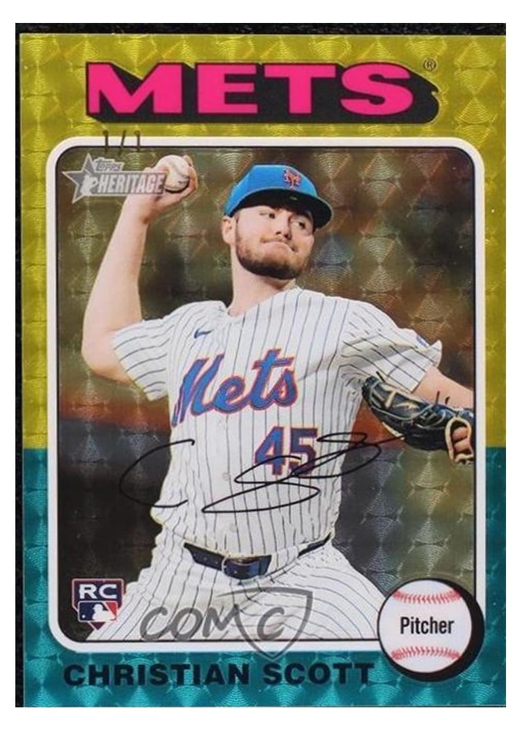 2024 Topps Heritage Base Set Christian Scott #587 card