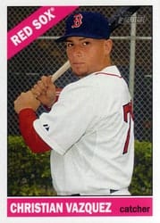 2015 Topps Heritage Base Set Christian Vazquez #391 card