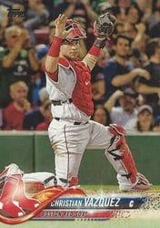 2018 Topps Base Set Christian Vazquez #103 card