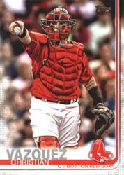 2019 Topps Base Set Christian Vazquez #373 card