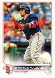 2022 Topps Base Set Christian Vazquez #63 card