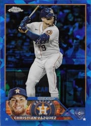 2023 Topps Chrome Sapphire Edition Base Set Christian Vázquez #157 card