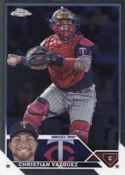 2023 Topps Chrome Update Base Set Christian Vázquez #USC190 card