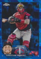 2023 Topps Chrome Update Sapphire Edition Base Set Christian Vázquez #USCS83 card