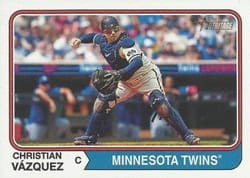 2023 Topps Heritage Base Set Christian Vazquez #673 card