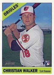 2015 Topps Heritage Base Set Christian Walker #501 card