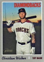 2019 Topps Heritage Base Set Christian Walker #591 card
