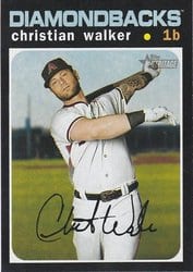 2020 Topps Heritage Base Set Christian Walker #488 card