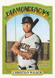 2021 Topps Heritage Base Set Christian Walker #386 card