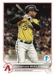 2022 Topps 1st Edition Base Set Christian Walker #75 card