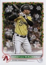 2022 Topps Holiday Base Set Christian Walker #HW3 card