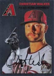 2023 Topps Chrome Platinum Anniversary Base Set Christian Walker #185 card