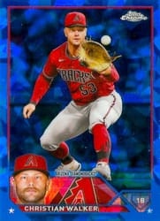 2023 Topps Chrome Sapphire Edition Base Set Christian Walker #639 card