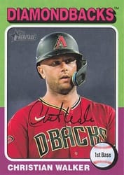 2024 Topps Heritage Mini Base Set Christian Walker #383 card