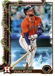 2025 Topps Holiday Base Set Christian Walker #H155 card
