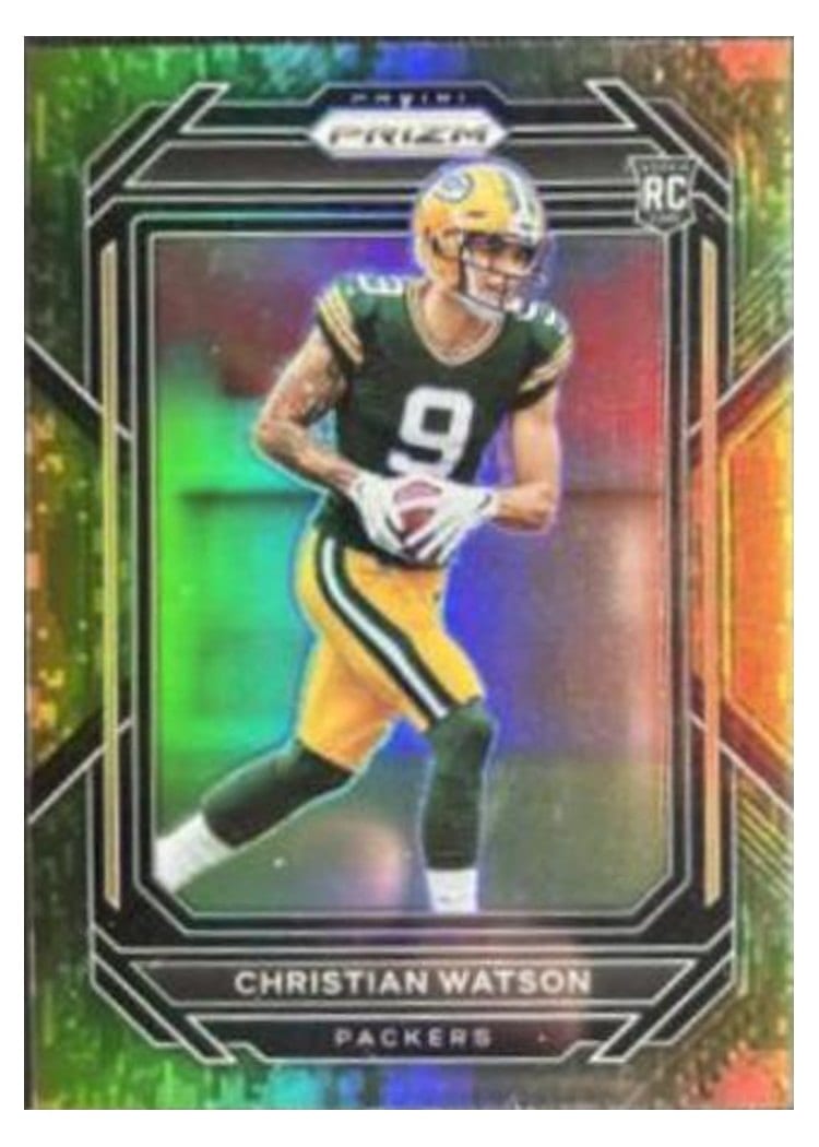 2022 Panini Prizm Christian Watson Forest Camo #314 card