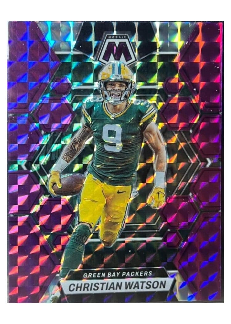 2023 Panini Mosaic Base Set Christian Watson #86 card