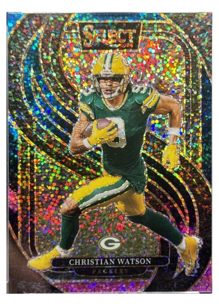 2024 Panini Select Base Set Christian Watson Cosmic Prizm #138 card