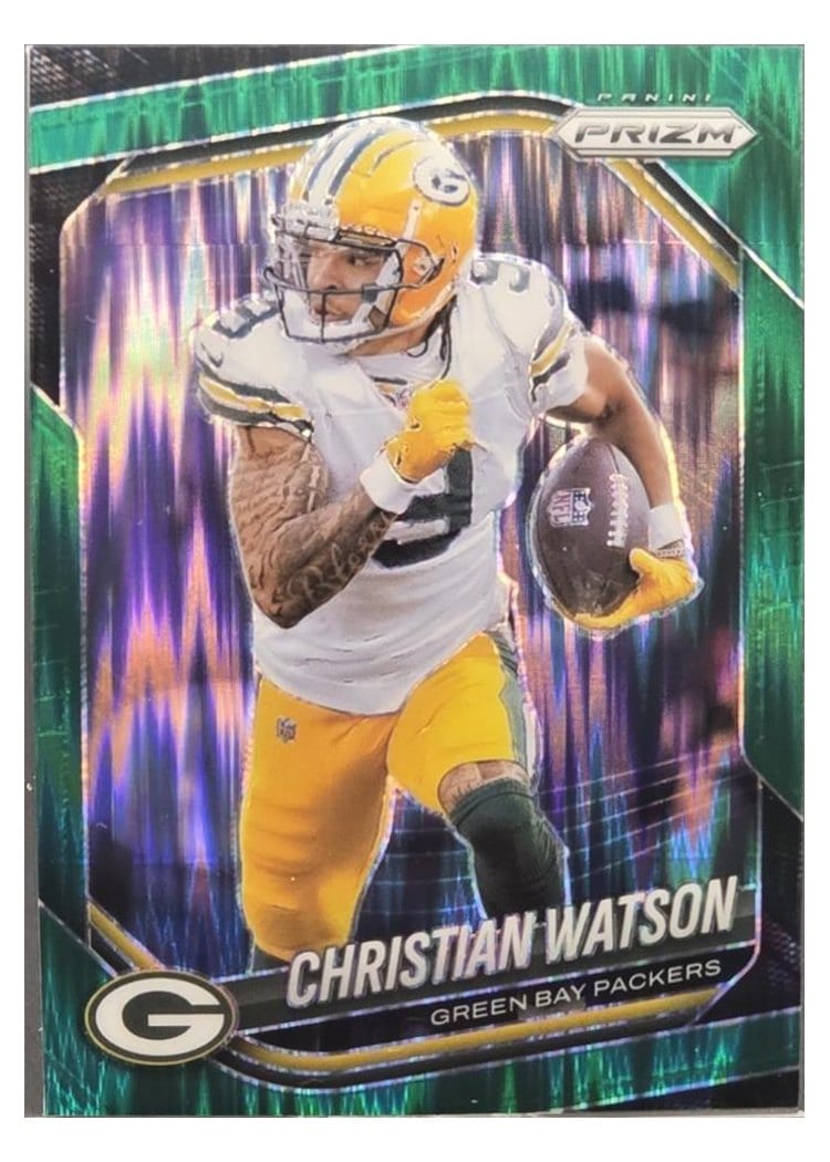 2025 Panini Prizm Base Set Christian Watson #153 card