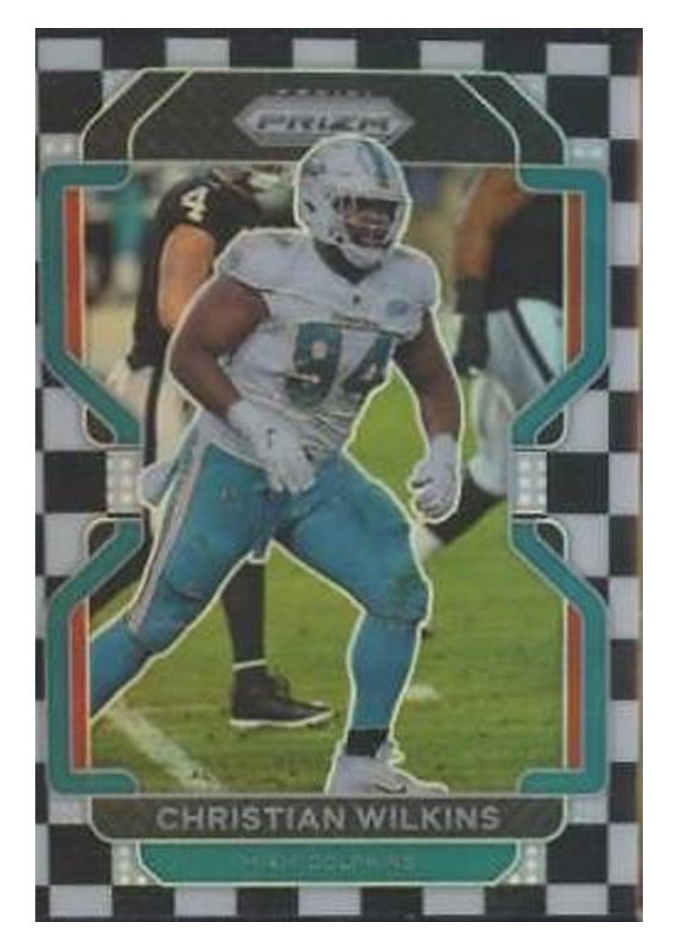 2021 Panini Prizm Base Set Christian Wilkins #109 card