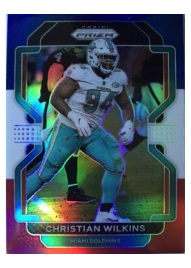 2021 Panini Prizm Base Set Christian Wilkins #109 card