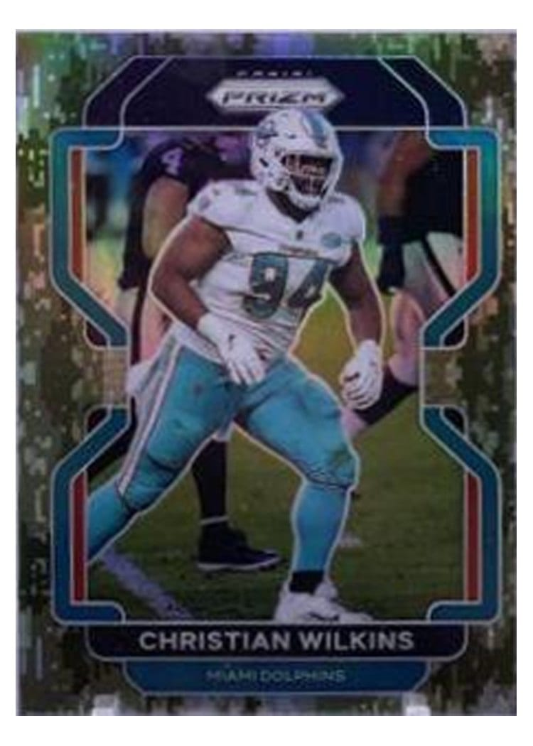 2021 Panini Prizm Base Set Christian Wilkins #109 card