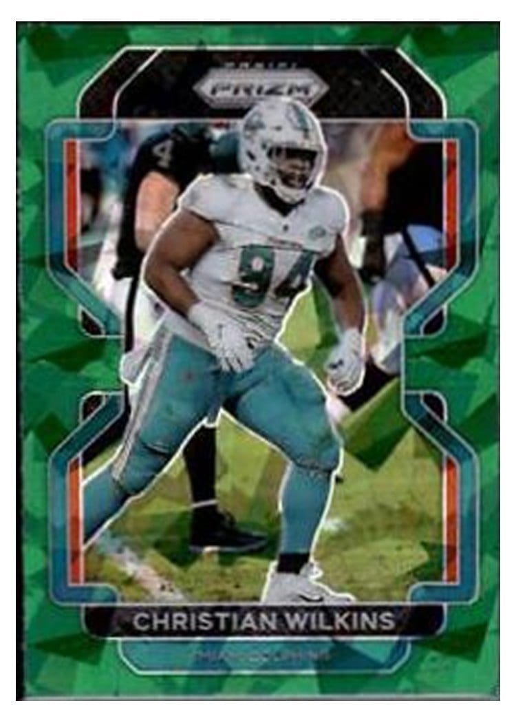 2021 Panini Prizm Base Set Christian Wilkins #109 card