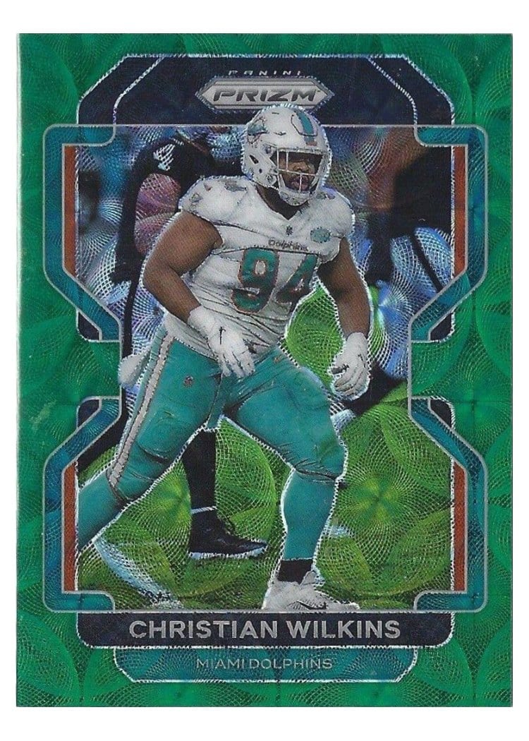 2021 Panini Prizm Base Set Christian Wilkins #109 card