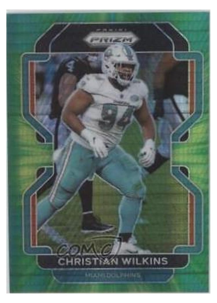2021 Panini Prizm Base Set Christian Wilkins #109 card