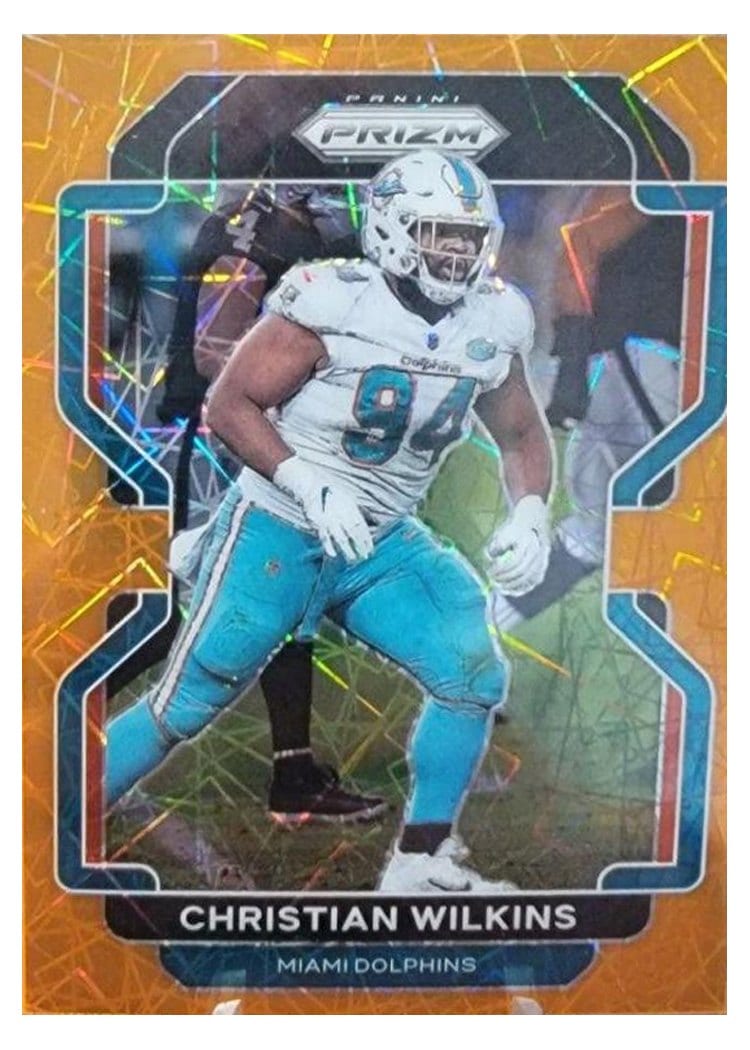 2021 Panini Prizm Base Set Christian Wilkins #109 card