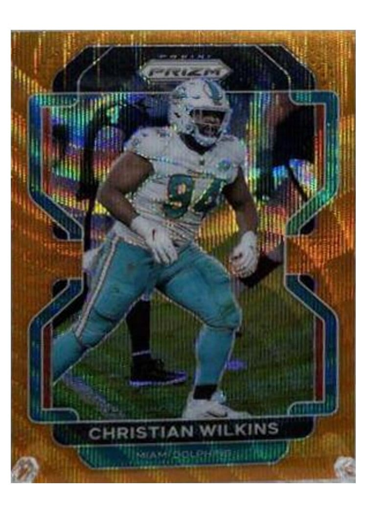 2021 Panini Prizm Base Set Christian Wilkins #109 card