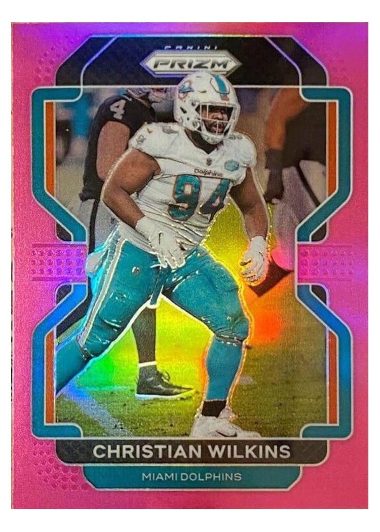 2021 Panini Prizm Base Set Christian Wilkins #109 card