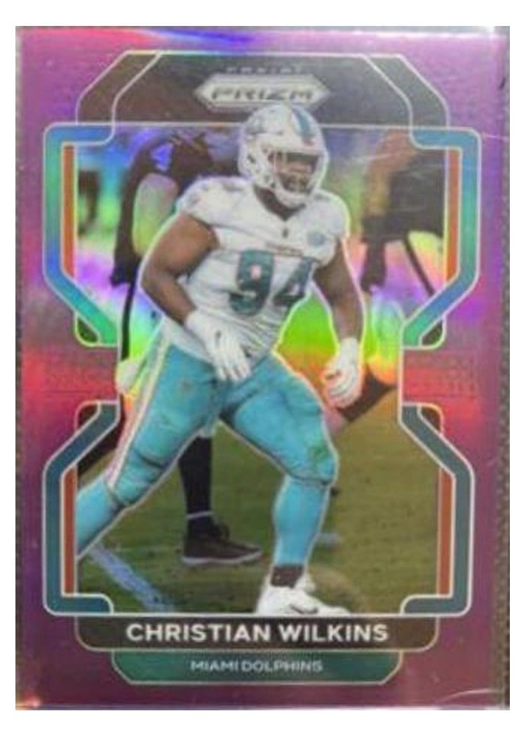 2021 Panini Prizm Base Set Christian Wilkins #109 card