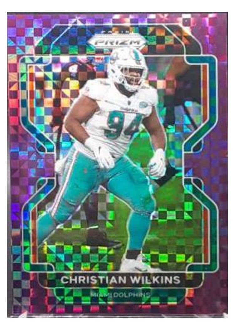 2021 Panini Prizm Base Set Christian Wilkins #109 card