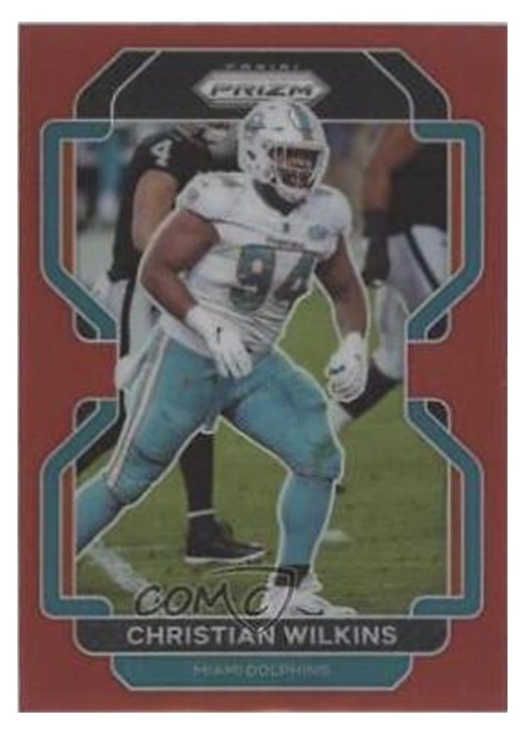 2021 Panini Prizm Base Set Christian Wilkins #109 card