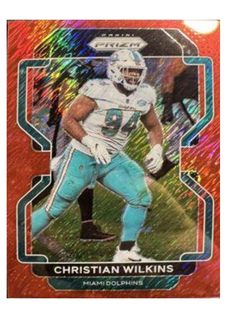 2021 Panini Prizm Base Set Christian Wilkins #109 card