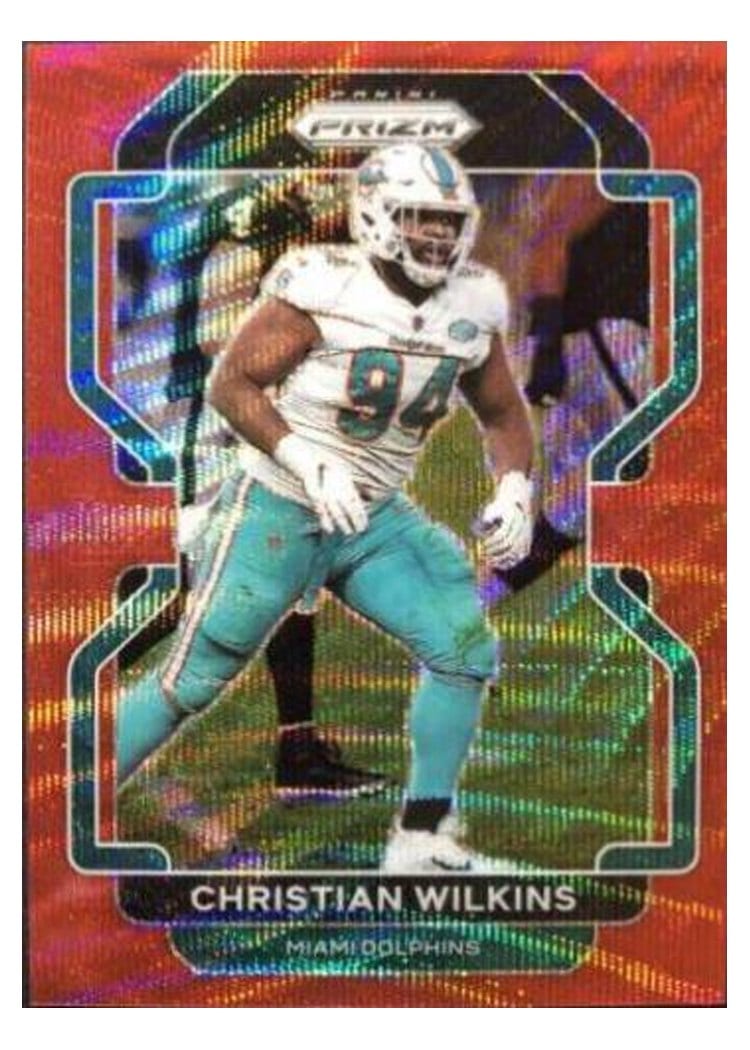 2021 Panini Prizm Base Set Christian Wilkins #109 card