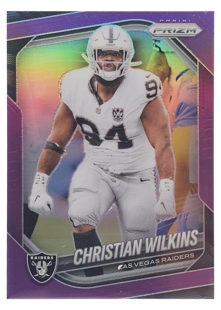 2025 Panini Prizm Base Set Christian Wilkins #40 card