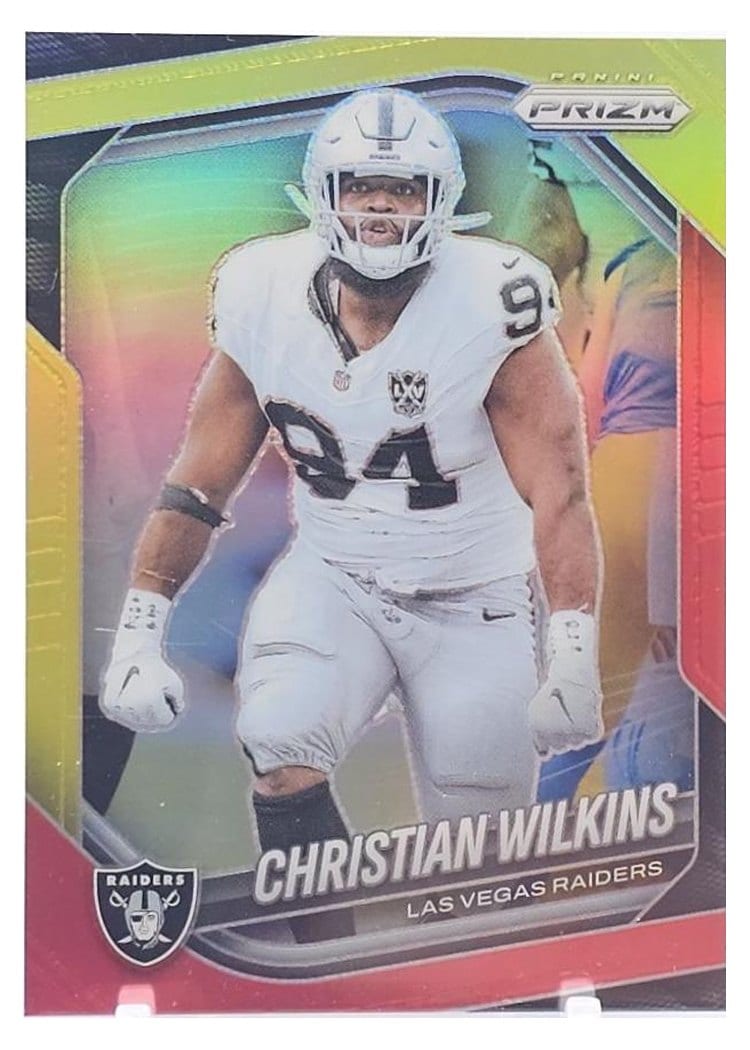 2025 Panini Prizm Base Set Christian Wilkins #40 card
