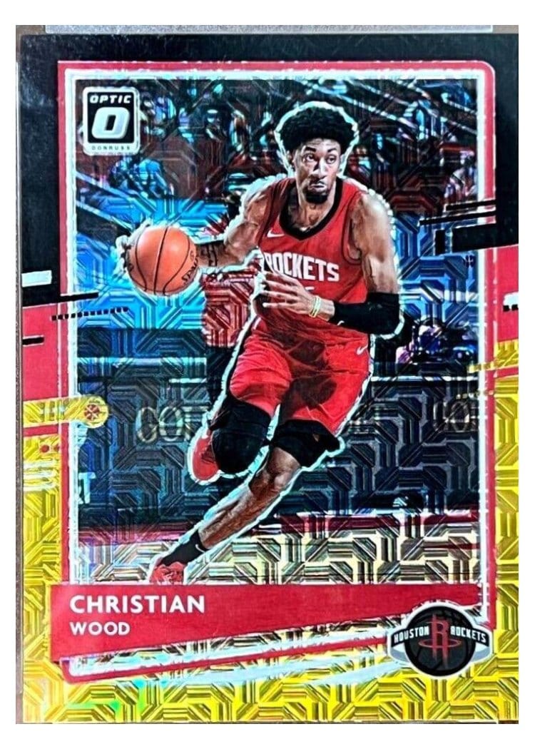 2020-21 Donruss Optic Base Set Christian Wood Choice Black Gold #11 card