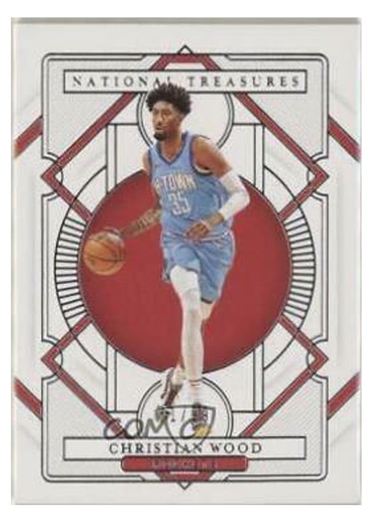 2020-21 Panini National Treasures Base Set Christian Wood #87 card