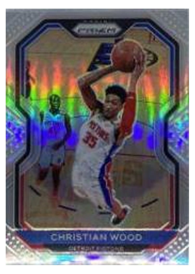 2020-21 Panini Prizm Base Set Christian Wood #217 card