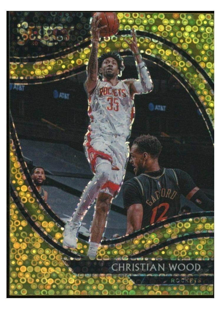 2020-21 Panini Select Base Set Christian Wood Gold Prizm #240 card