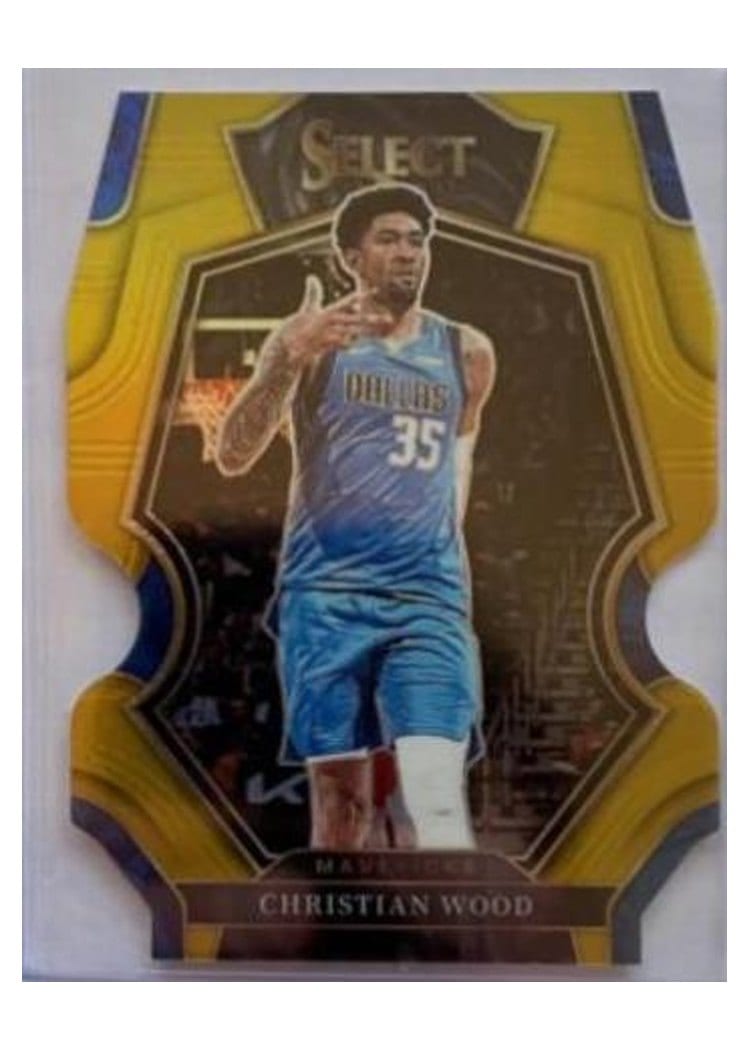 2022-23 Panini Select Base Set Christian Wood Gold Prizm #129 card