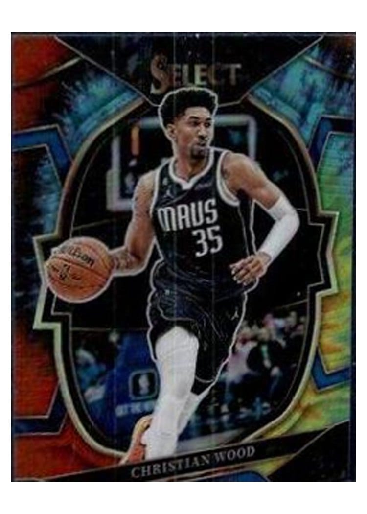 2022-23 Panini Select Base Set Christian Wood Tie Dye Prizm #29 card