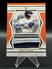2025 Topps Definitive Collection Jumbo Relic Collection Christian Yelich #DJRC-CY card